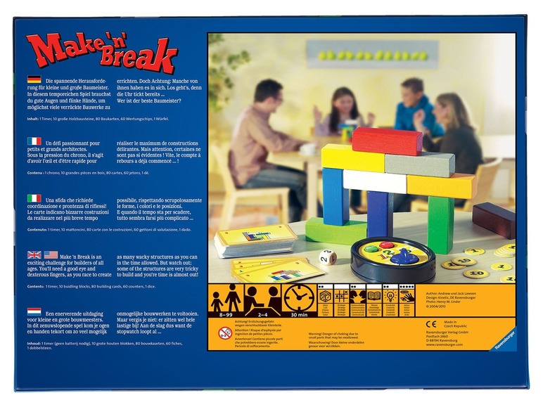 Ga naar volledige schermweergave: Ravensburger Gezelschapsspel Make 'n' Break - afbeelding 2