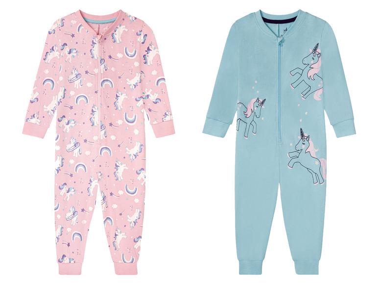 Ga naar volledige schermweergave: lupilu® Katoenen onesie met glow in the dark print - afbeelding 1