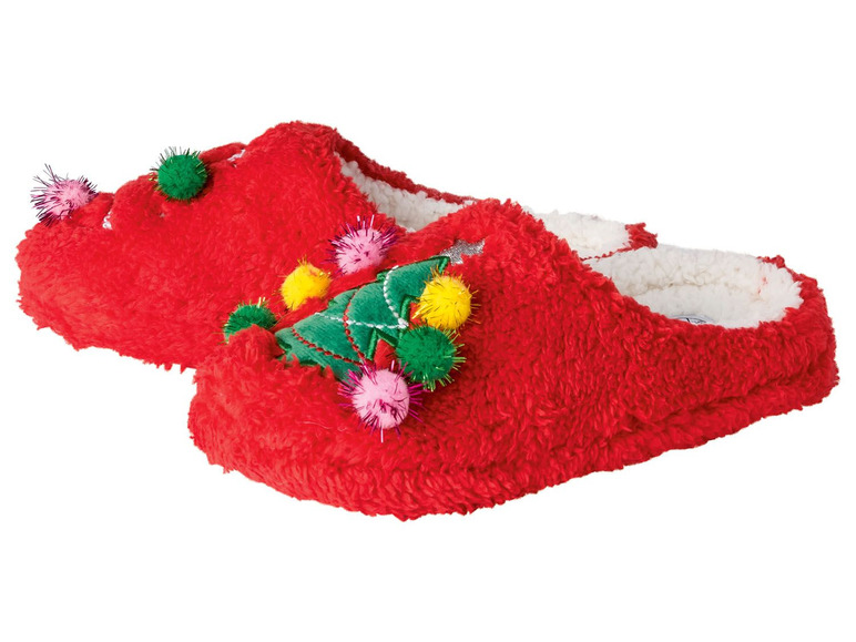 Ga naar volledige schermweergave: esmara Kerstpantoffels voor dames, TPR en textiel - afbeelding 4