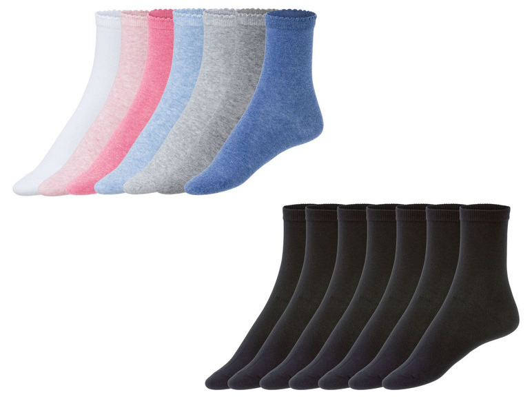 Ga naar volledige schermweergave: esmara® Sokken voor dames, set van 7 paar, katoen, polyamide en elastaan - afbeelding 1