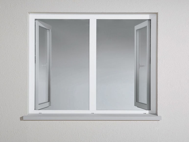 Aller en mode plein écran Set de 2 rideaux antimoustiques pour fenêtre, 130 x 150 cm - Photo 6