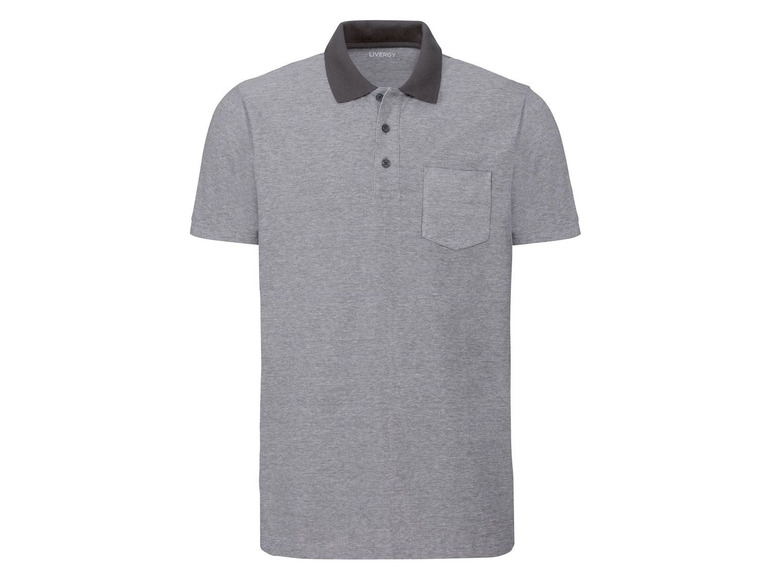 Ga naar volledige schermweergave: LIVERGY® Slim fit polo van puur biokatoen - afbeelding 6