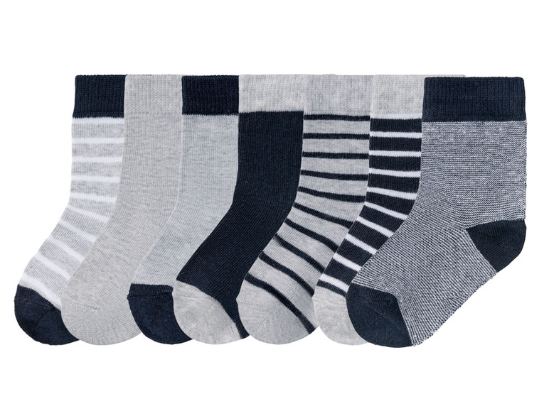 Ga naar volledige schermweergave: lupilu Set van 7 paar sokken van een biokatoenmix - afbeelding 28