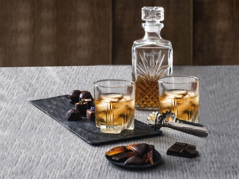 Ga naar volledige schermweergave: BORMIOLI ROCCO Whiskykaraf met 6 glazen - afbeelding 4