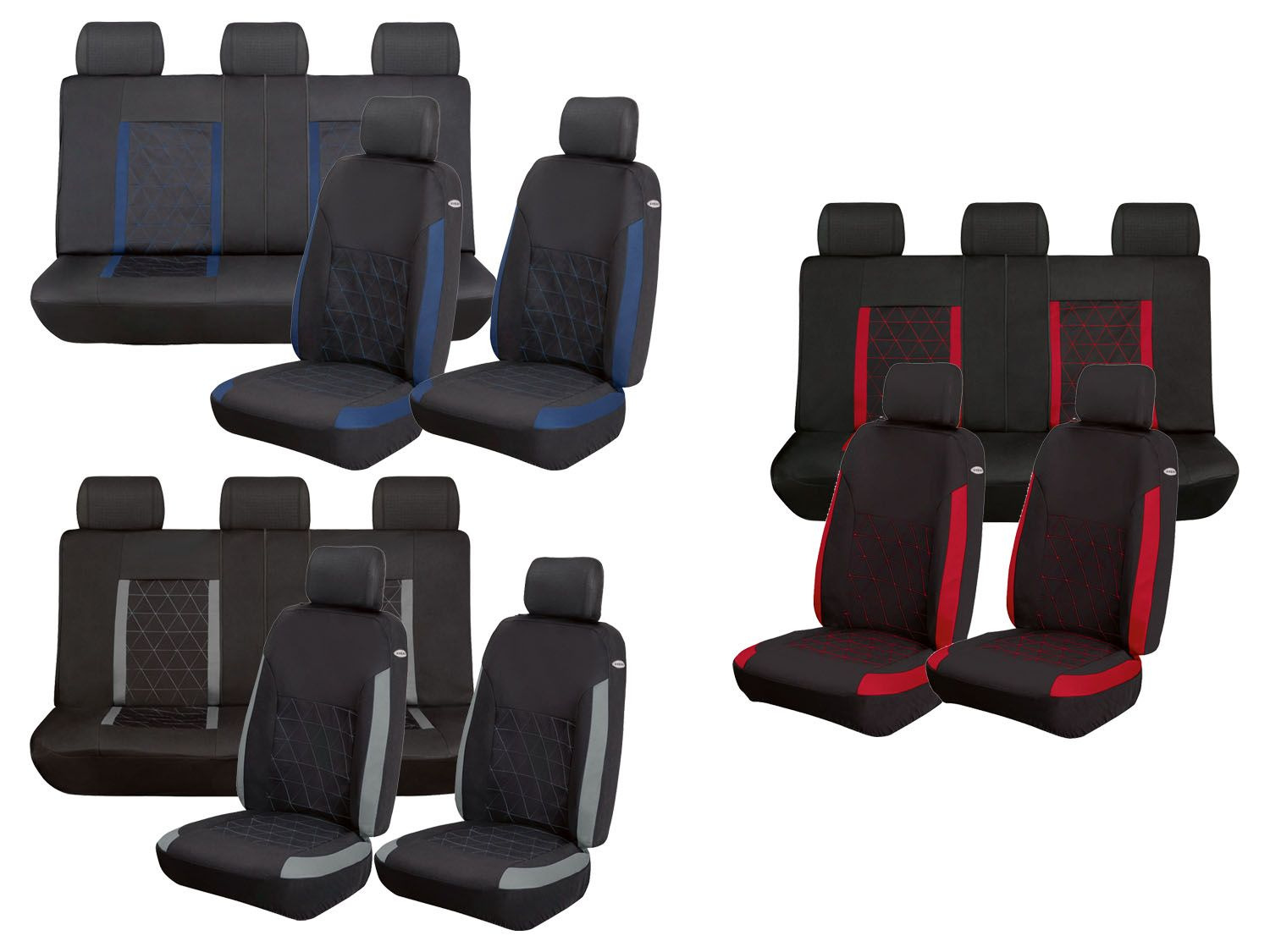 ULTIMATE SPEED® Autostoelhoezen, 14-delig, wasbaar