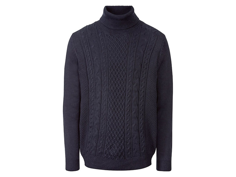 Aller en mode plein écran LIVERGY® Pull à grosse maille pour hommes, pur coton - Photo 4