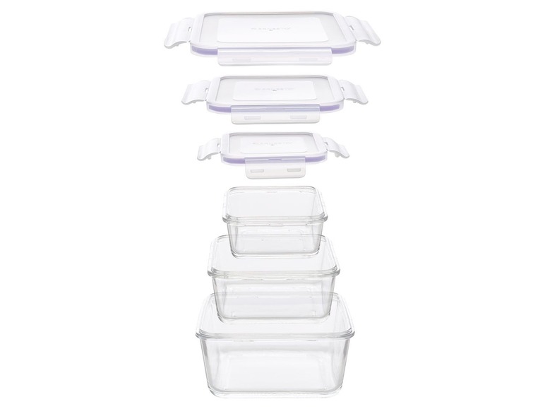 Ga naar volledige schermweergave: ERNESTO® Set glazen bewaardozen - afbeelding 8