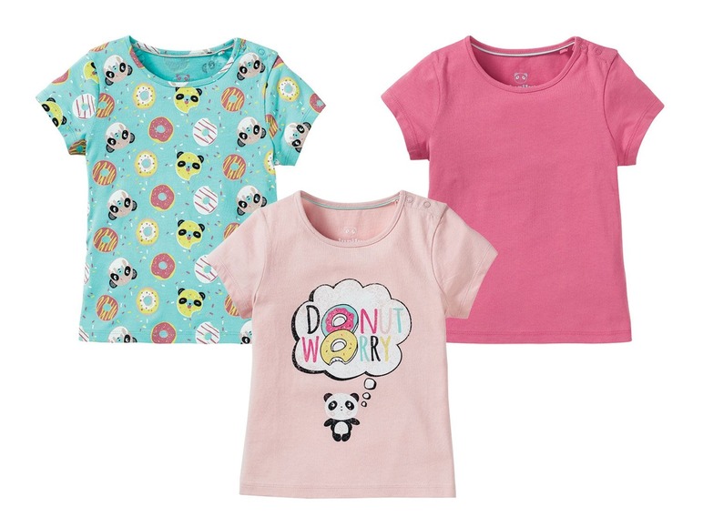 Ga naar volledige schermweergave: lupilu® Set van 3 T-shirts voor meisjes - afbeelding 17