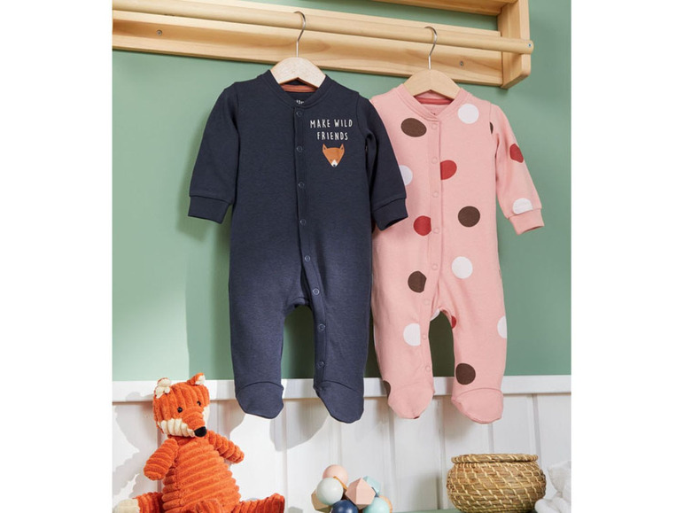 Ga naar volledige schermweergave: lupilu® Pyjama voor baby's, 56 - 92 - afbeelding 2
