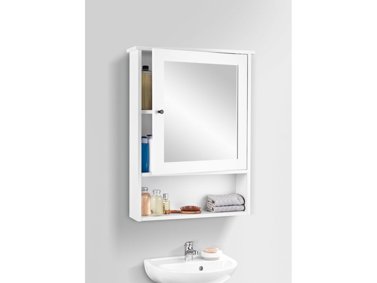 Aller en mode plein écran LIVARNO LIVING Armoire de toilette miroir, 63,8 x 85 x 17 cm, 1 porte - Photo 8