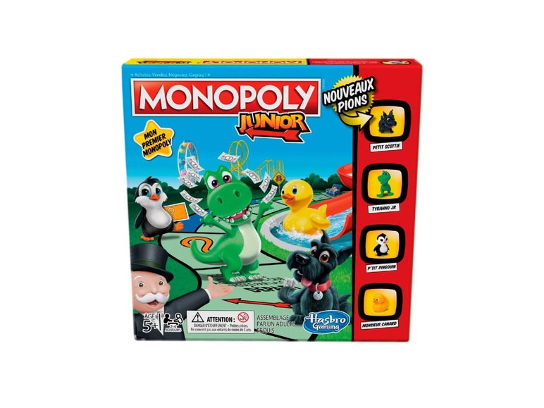 Ga naar volledige schermweergave: Hasbro Gezelschapsspel Monopoly Junior (FR) - afbeelding 1