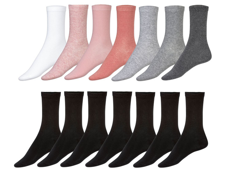 Ga naar volledige schermweergave: esmara® Sokken voor dames, set van 7 paar, katoen, polyamide en elastaan - afbeelding 1