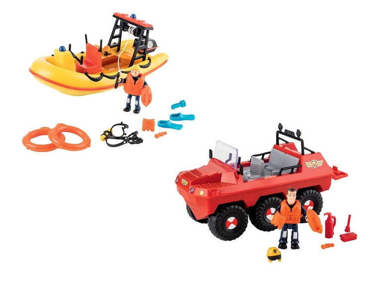 Ga naar volledige schermweergave: Simba Amfibievoertuig of boot Brandweerman Sam - afbeelding 1