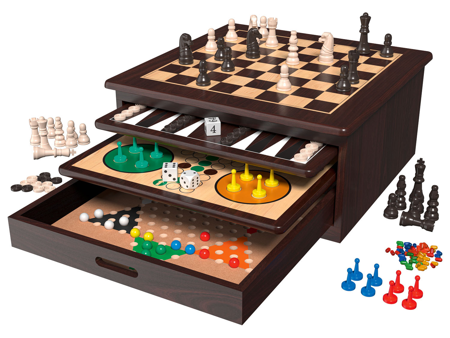 Playtive Coffret de jeux 10 en 1