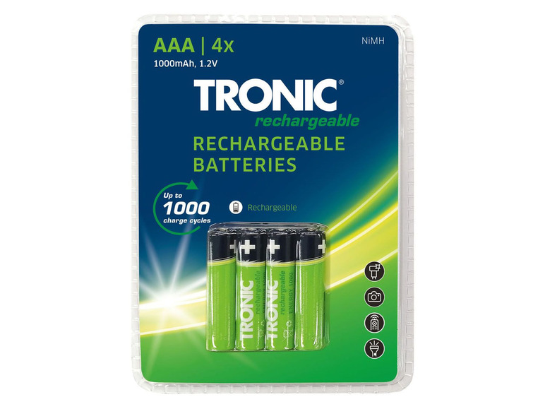 Ga naar volledige schermweergave: TRONIC® Oplaadbare batterijen, Ni-MH, 4 stuks - afbeelding 3