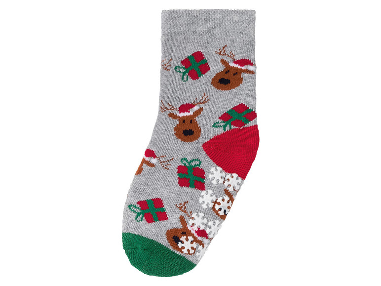 Aller en mode plein écran lupilu® Set de 2 paires de chaussettes de Noël en un mélange de coton - Photo 12