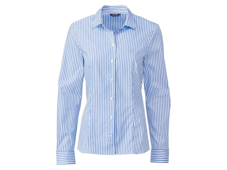 Ga naar volledige schermweergave: esmara® Getailleerde katoenen blouse - afbeelding 1