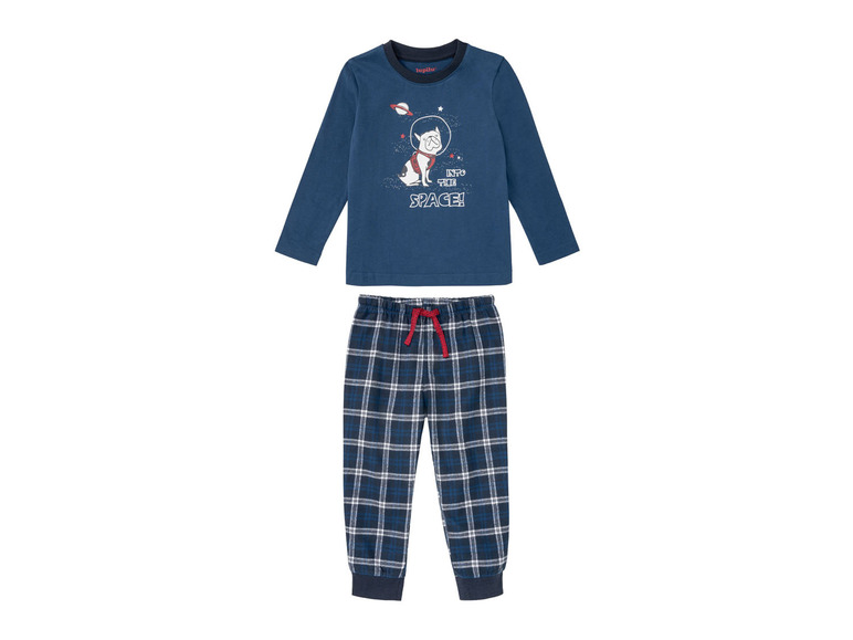 Ga naar volledige schermweergave: lupilu Katoenen pyjama met broek van zacht flanel - afbeelding 19