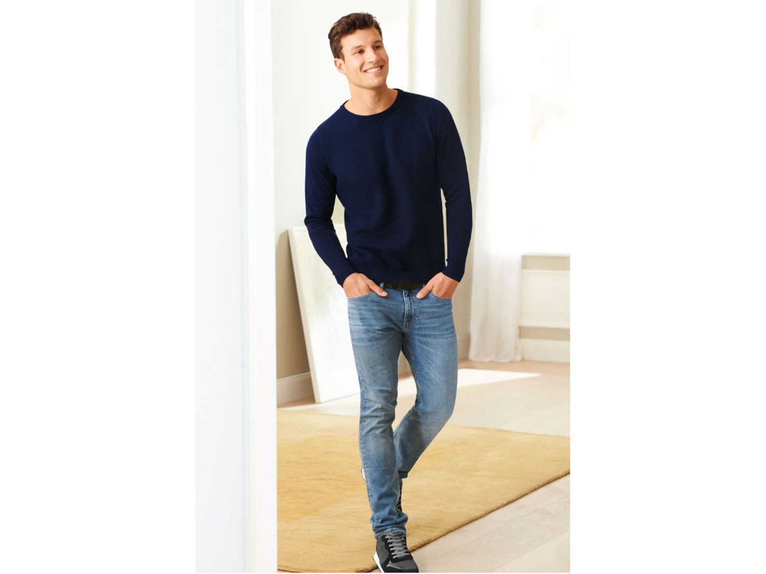 LIVERGY® Slim fit herenjeans van een biokatoenmix