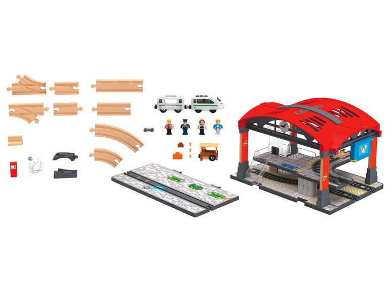 Ga naar volledige schermweergave: Playtive Houten spoorweg treinstation - afbeelding 6