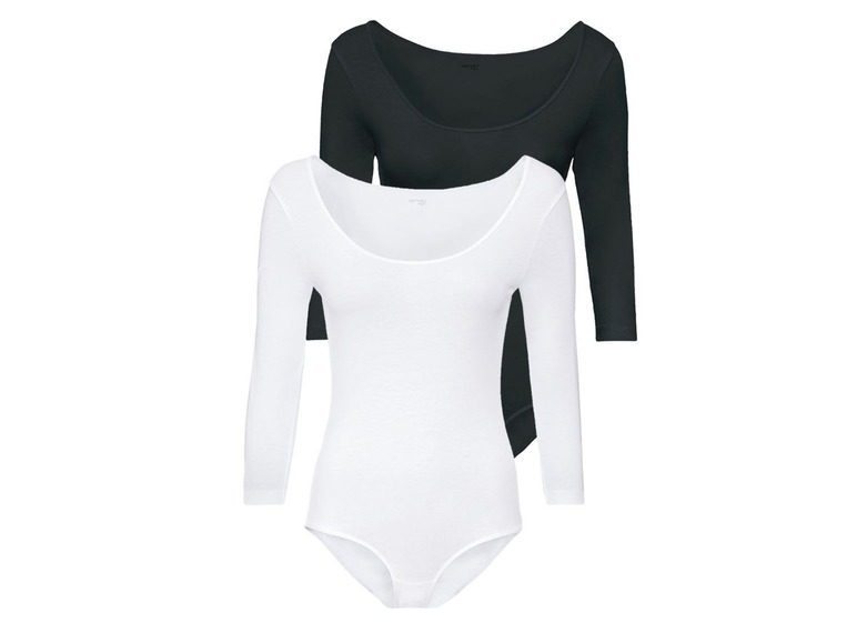 Aller en mode plein écran esmara® Bodies pour femmes, set de 2, coton et élasthanne - Photo 2