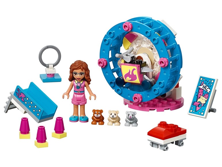Ga naar volledige schermweergave: LEGO® Friends Olivia's hamsterspeelplaats (41383) - afbeelding 3