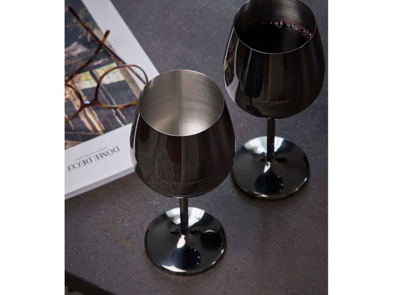 Aller en mode plein écran ECHTWERK Set de verres à vin en acier inoxydable, set de 2 - Photo 13