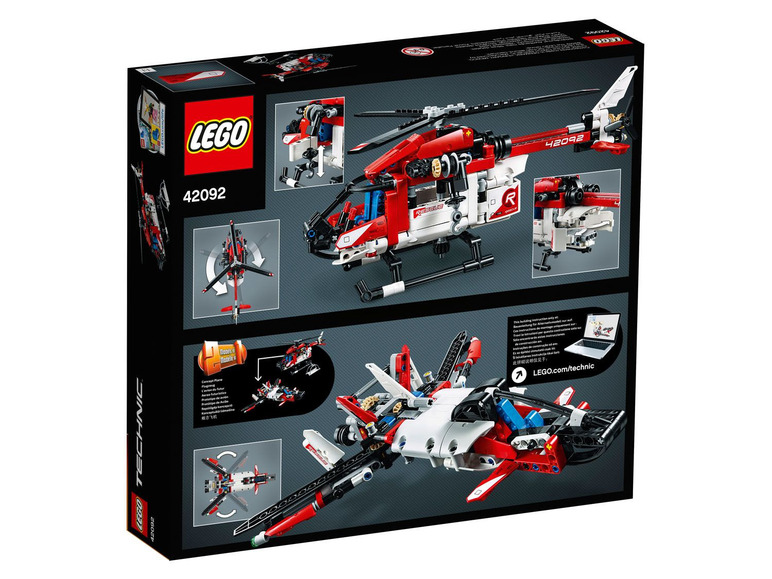 Ga naar volledige schermweergave: LEGO® Technic Reddingshelikopter (42092) - afbeelding 2