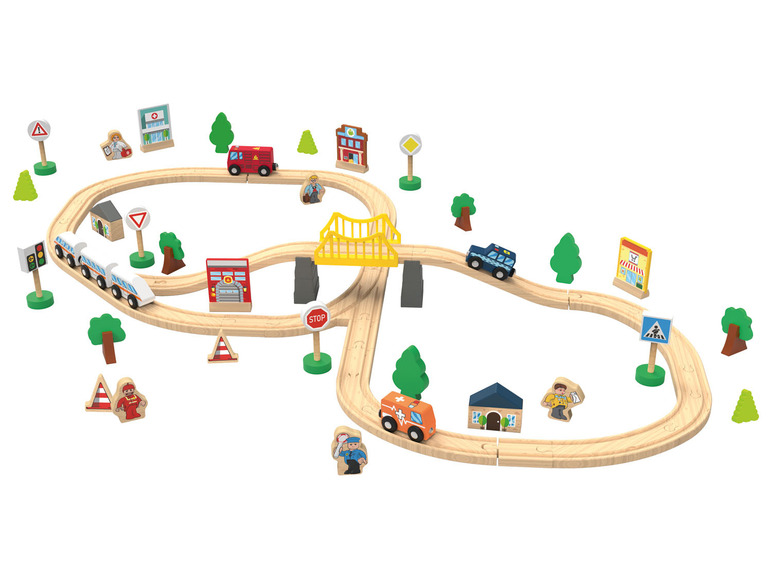 Ga naar volledige schermweergave: Playtive Houten spoorweg City of Farm - afbeelding 9
