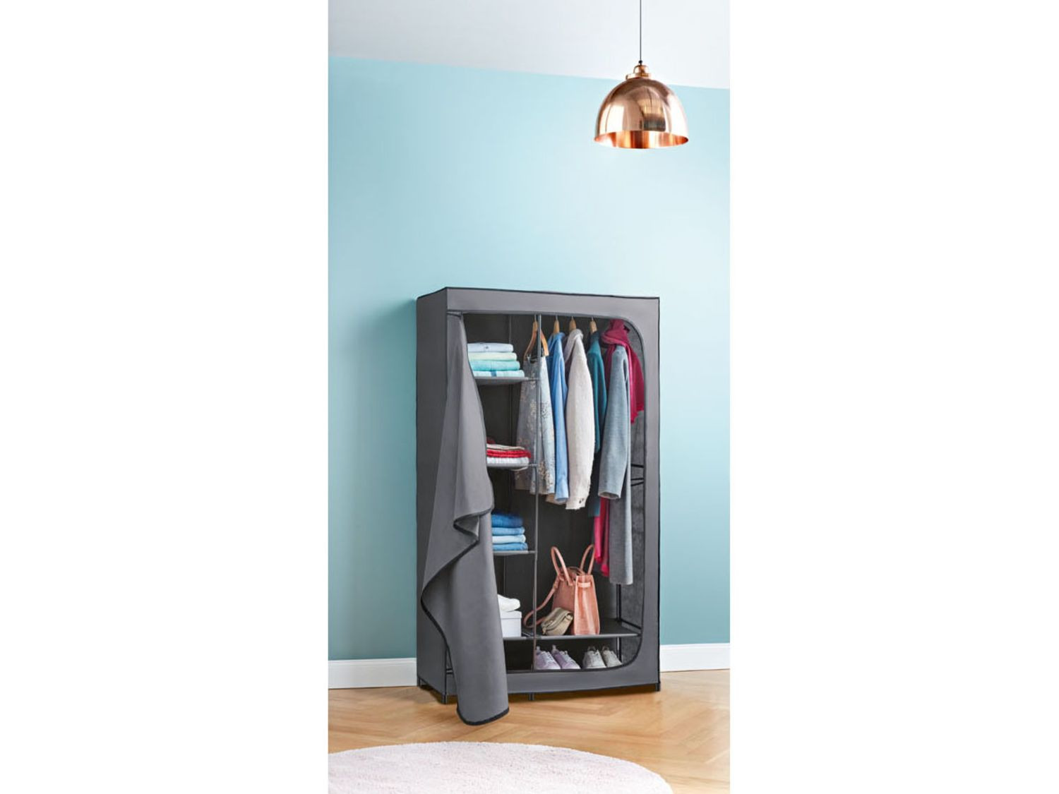 LIVARNO home Penderie en tissu, 100 x 174 x 46 cm