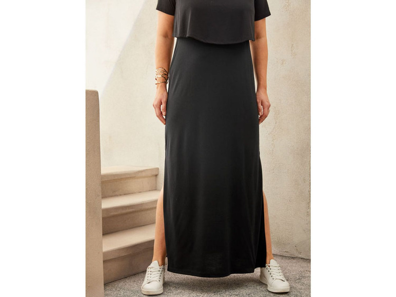 Ga naar volledige schermweergave: esmara® Maxi-jurk met lange zijsplitten - afbeelding 14