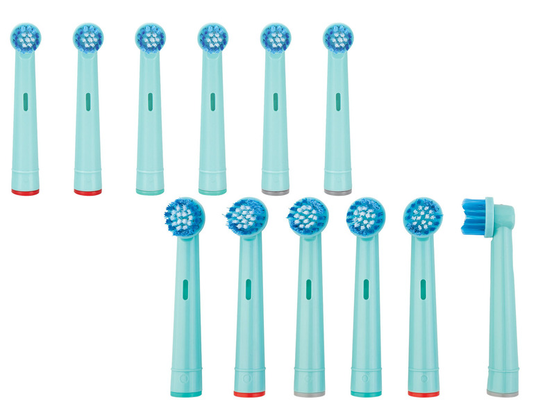 Aller en mode plein écran nevadent Brossettes de rechange pour brosse à dents électrique Sensitive ou Classic, set de 6 - Photo 1