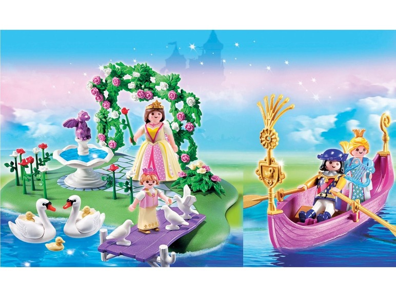 Ga naar volledige schermweergave: Prinsesseneiland met romantische gondel (5456), Playmobil - afbeelding 2