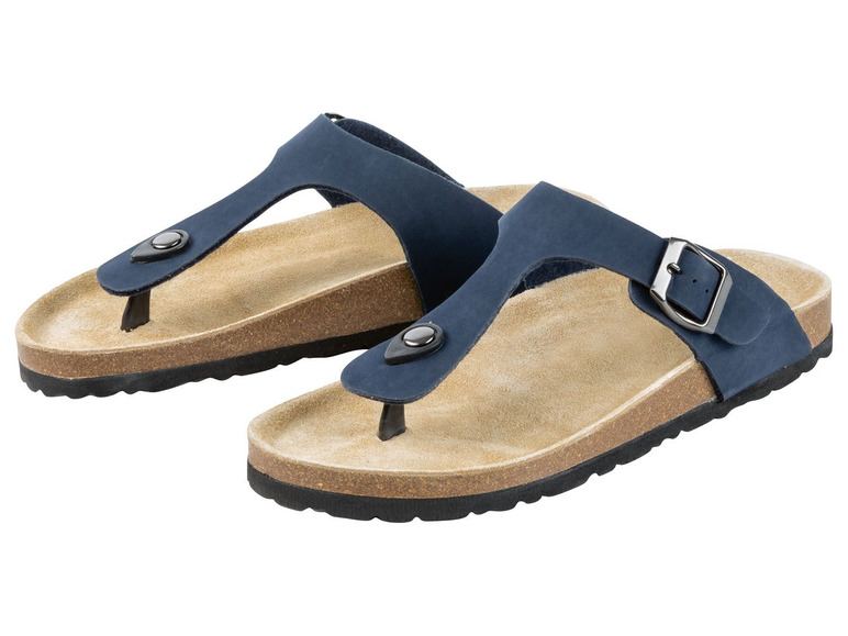 Ga naar volledige schermweergave: esmara® Slippers of teenslippers met lederen binnenzool - afbeelding 4