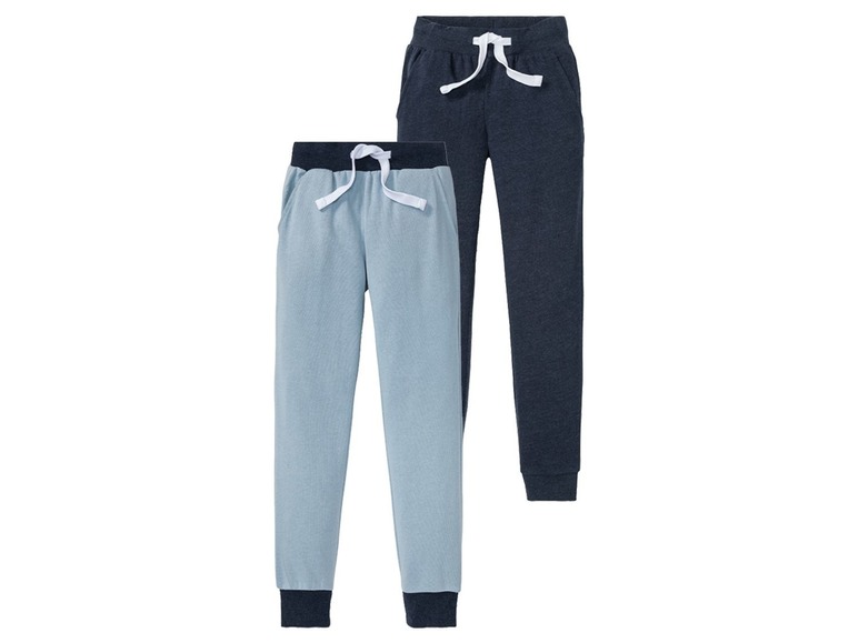Aller en mode plein écran pepperts Set de 2 pantalons de jogging pour garçons, en coton bio - Photo 2