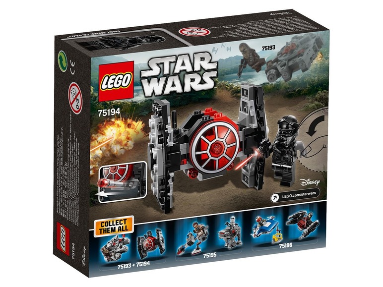 Ga naar volledige schermweergave: LEGO® Star Wars First Order TIE Fighter™ Microfighter (75194) - afbeelding 1