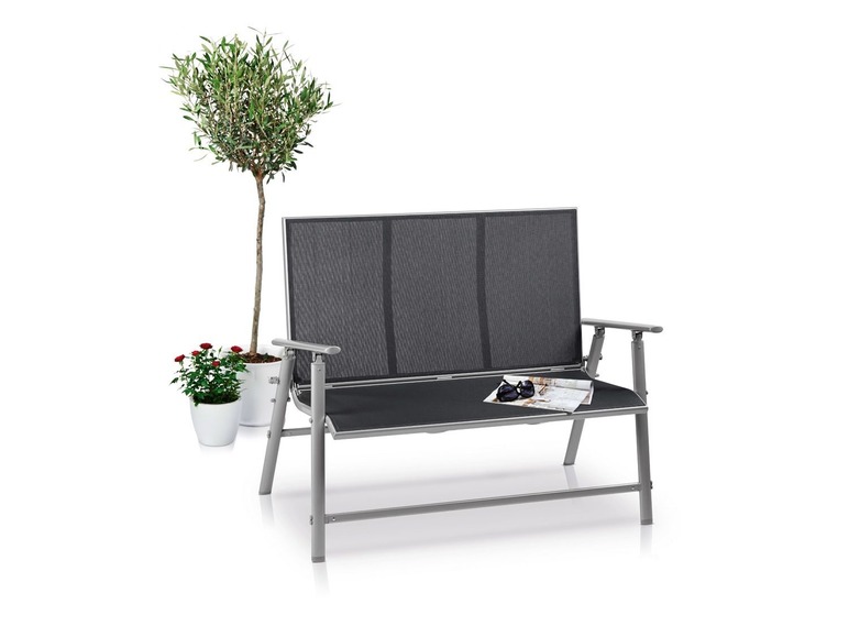 Aller en mode plein écran florabest Banc de jardin en aluminium - Photo 3