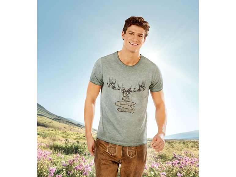 Ga naar volledige schermweergave: LIVERGY® Traditioneel T-shirt voor mannen - afbeelding 7
