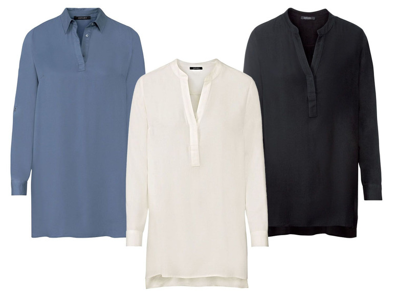 Ga naar volledige schermweergave: esmara® Lange blouse voor dames, viscose - afbeelding 1