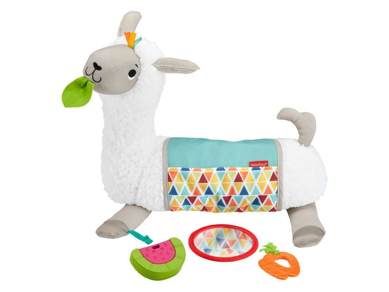 Ga naar volledige schermweergave: Fisher-Price 4-in-1 lama speelkussen - afbeelding 1