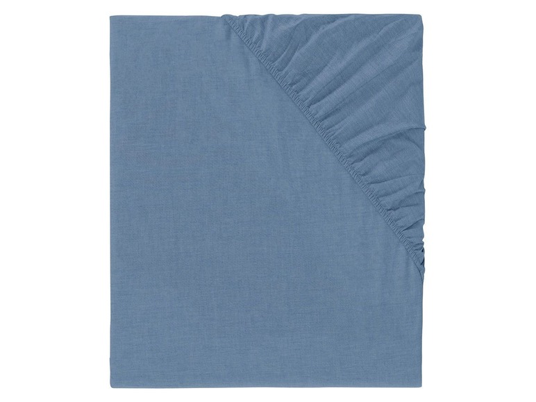 Ga naar volledige schermweergave: meradiso Chambray hoeslaken 140-160 x 200 - afbeelding 4