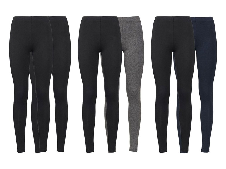 Aller en mode plein écran esmara® Set de 2 leggings pour femmes - Photo 1