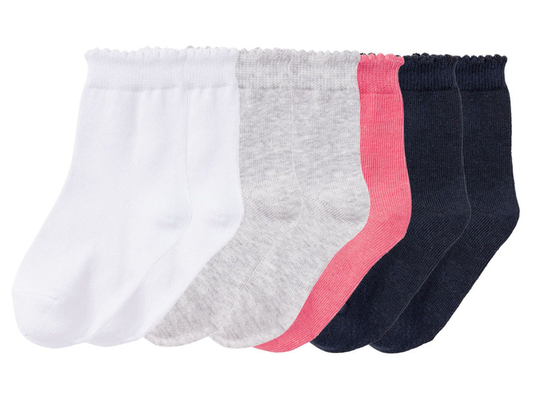 Ga naar volledige schermweergave: lupilu® Sokken voor meisjes, set van 7 paar, katoen, polyamide en elastaan - afbeelding 2