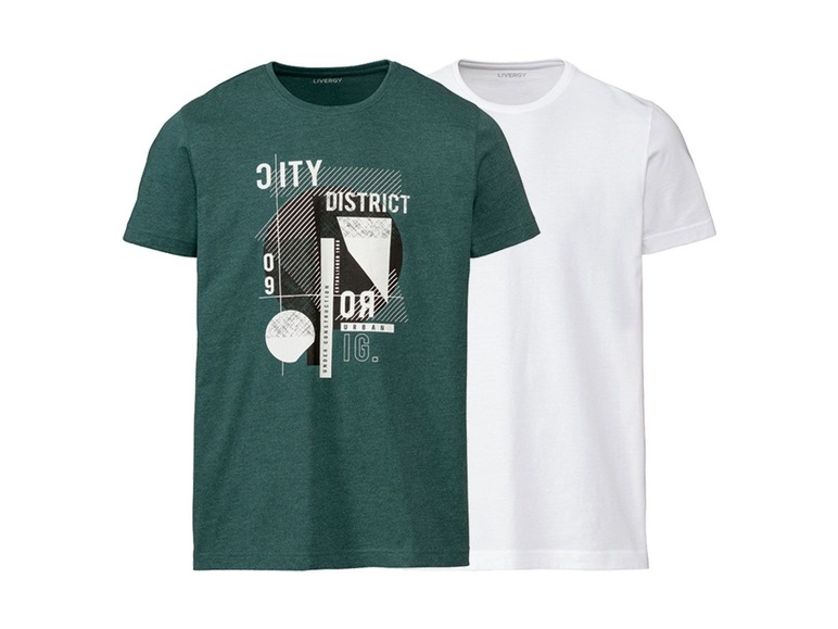 Ga naar volledige schermweergave: LIVERGY® Set van 2 T-shirts voor heren - afbeelding 14