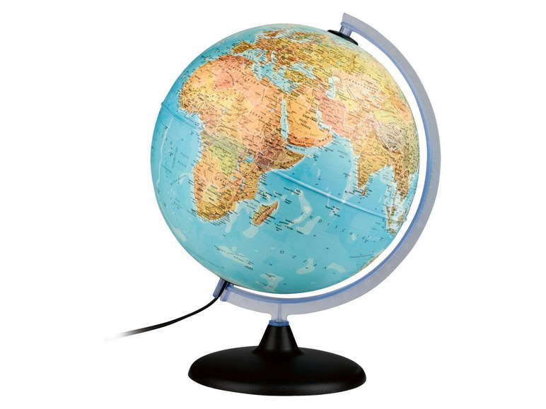 Ga naar volledige schermweergave: Melinera Verlichte wereldbol, Ø 30 cm - afbeelding 1