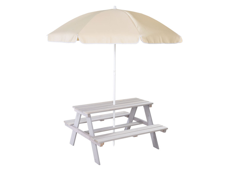 Ga naar volledige schermweergave: roba Picknicktafel voor kinderen, met parasol - afbeelding 1