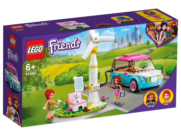Ga naar volledige schermweergave: LEGO® Friends Olivia's elektrische auto (41443) - afbeelding 1
