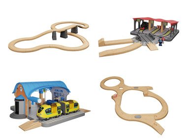 Playtive Uitbreidingsset voor houten spoorweg