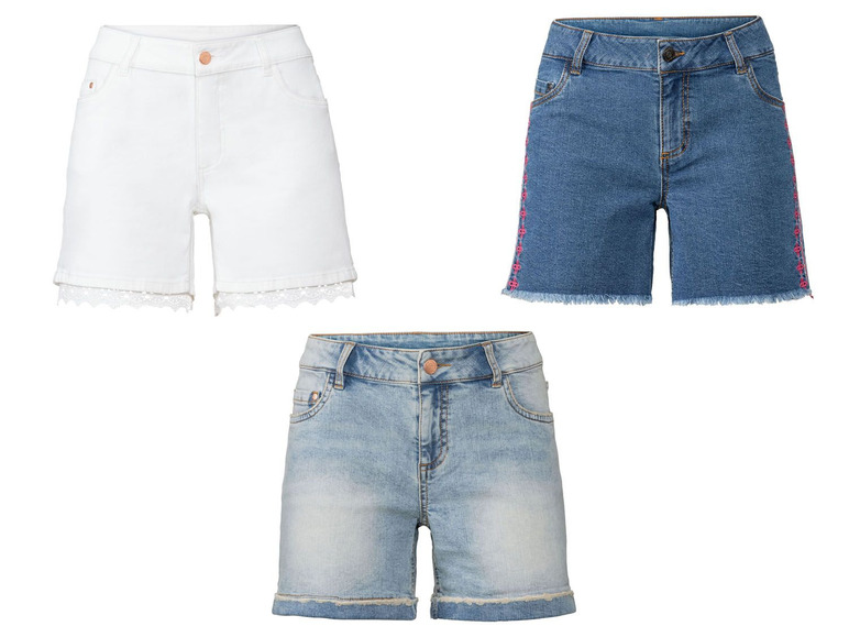 Ga naar volledige schermweergave: esmara® Jeansshort van een katoenmix - afbeelding 1