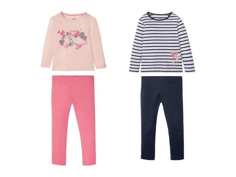 Aller en mode plein écran lupilu® Pyjama pour filles, 86/92 - 110/116, set de 2 - Photo 28